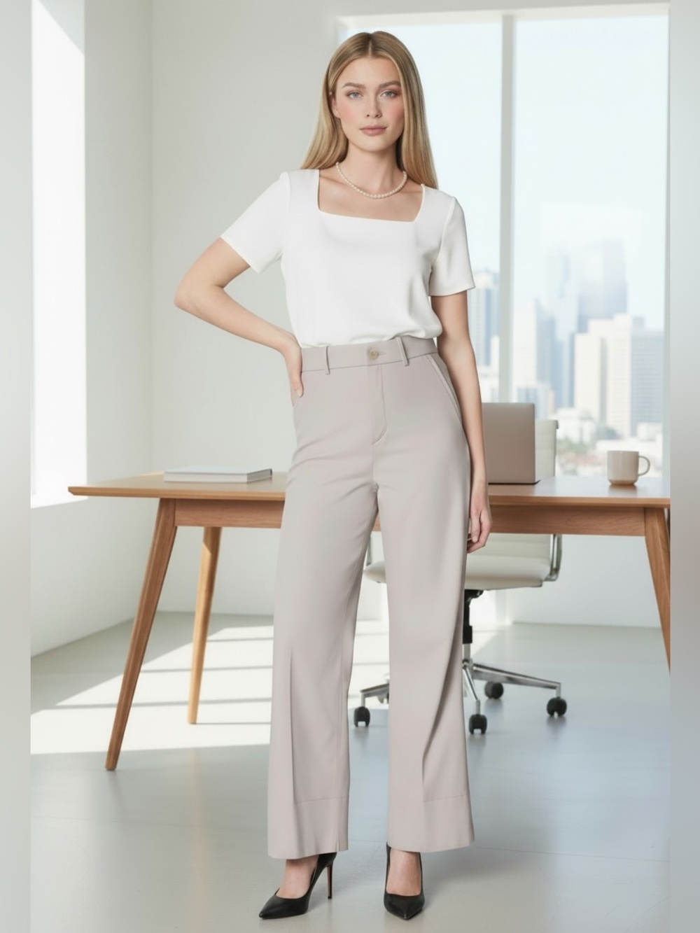 SPANX Supersmooth Stretch Twill
Cropped Wide Leg Pant Colour
Bone Petite XL